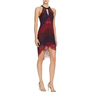 ASTR the Label Alice lace high low dress size S